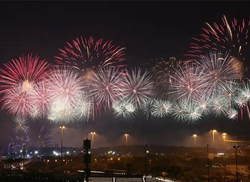 鹤山市焰火晚会